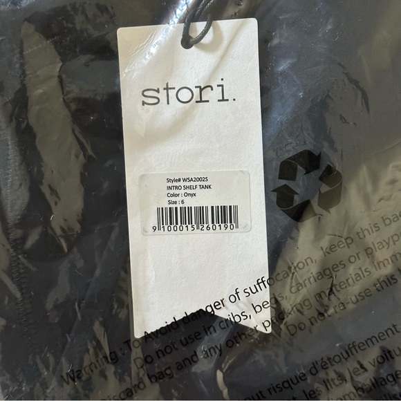 STORI INTRO SHELF TANK IN ONYX NWT - Picture 5 of 6